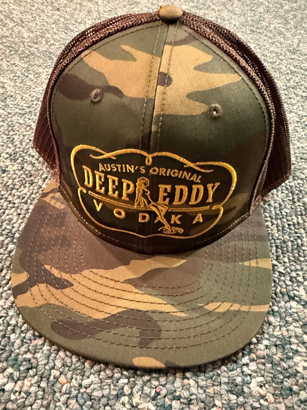 Camo Trucker Hat - Deep Eddy Vodka